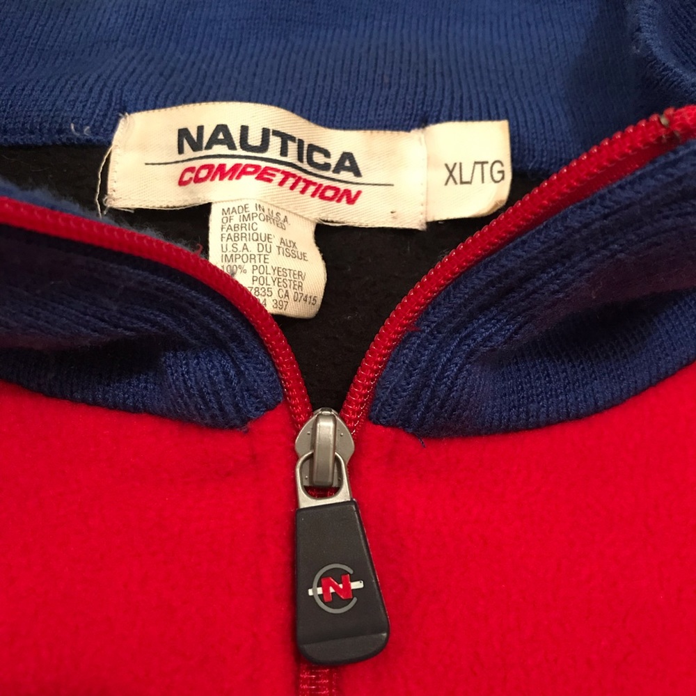 ❌SOLD❌Vintage Nautica Competition Fleece Sweater - Picture 6 of 6